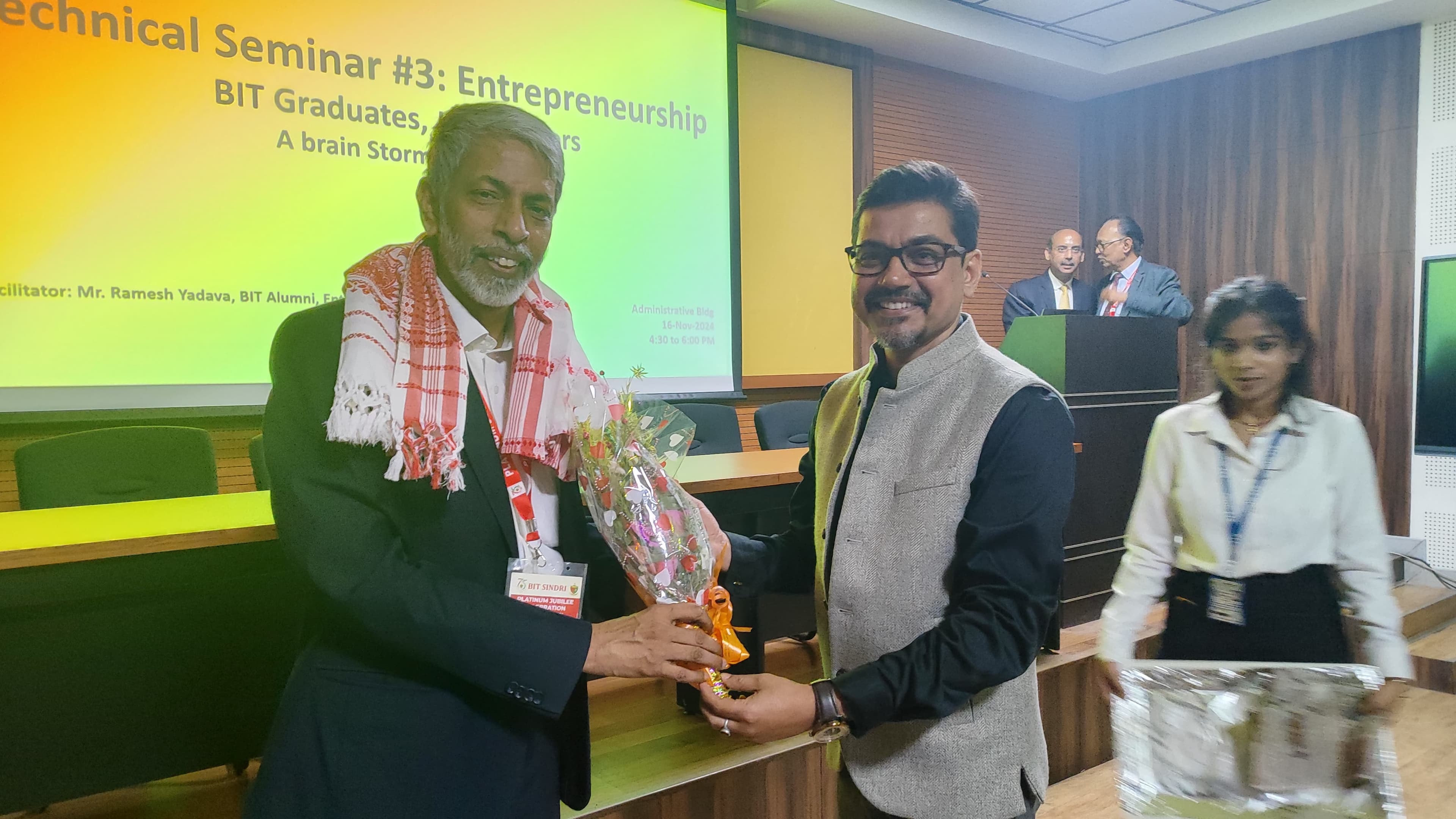 President, Prof. Prakash Kumar welcomed SAIL Chairman Shri Amrendu Prakash