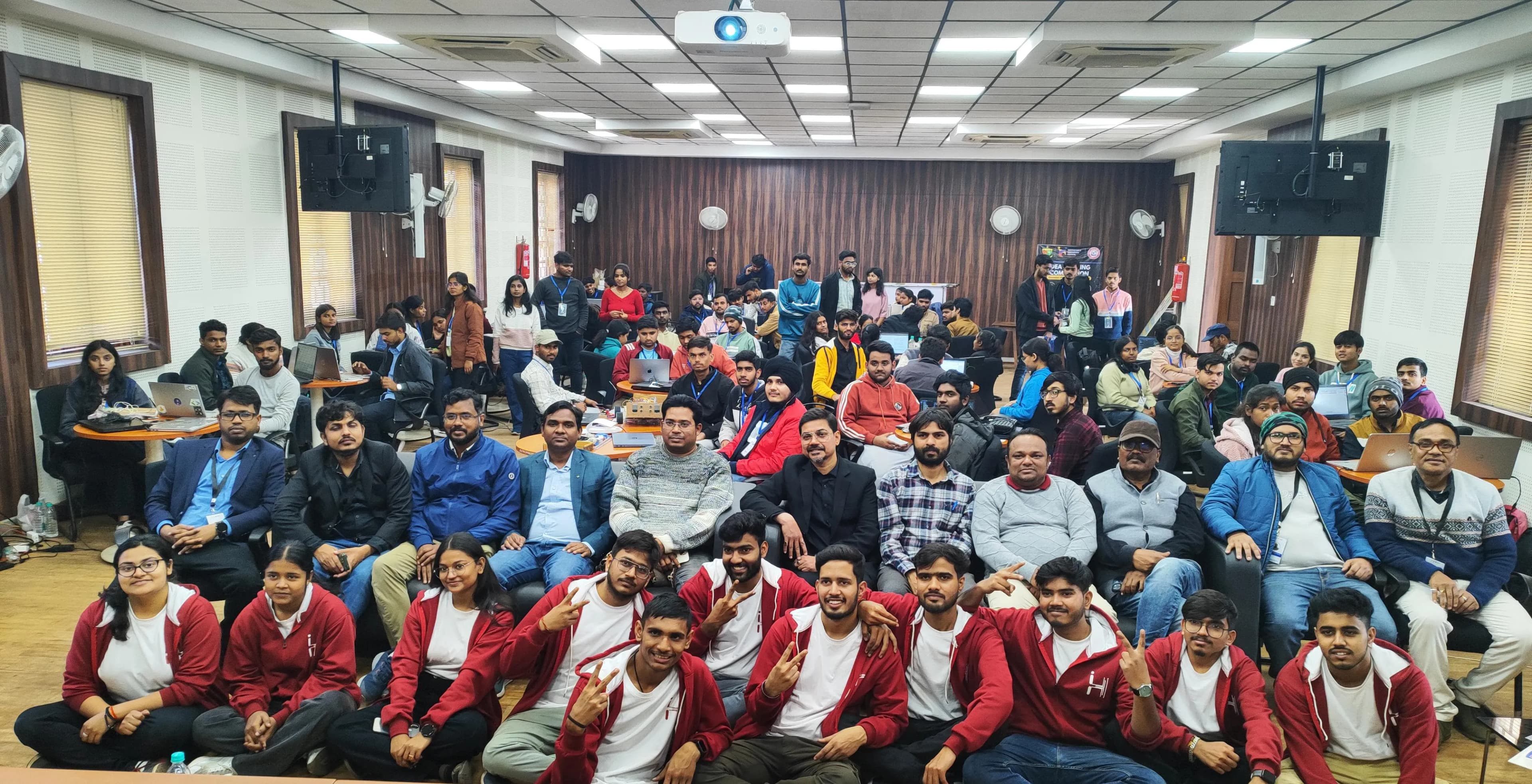 Team IIC BIT Sindri after Successful Conduction of INNOVATHON 2025.