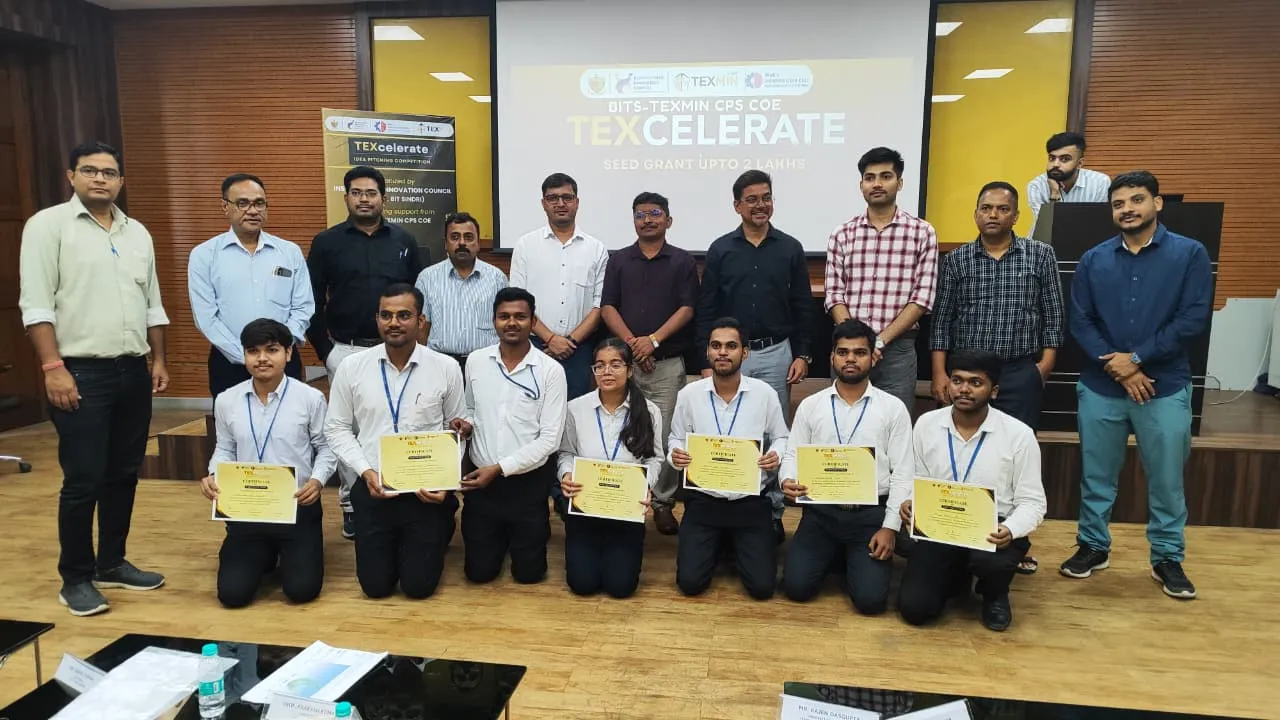 Felicitation to the selected students in TEXcelerate